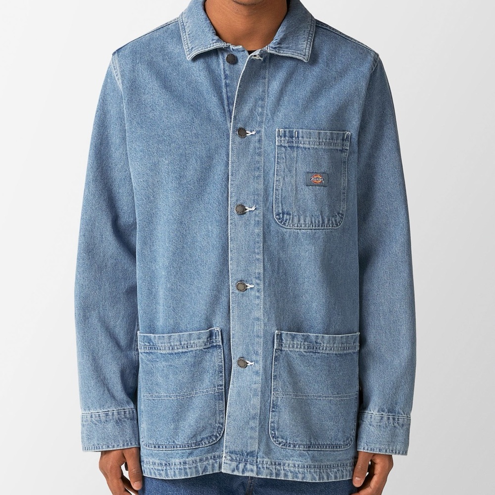 Dickies Denim Chore Shirt Jacket Size Medium